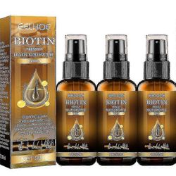 3x Biotin Hair Growth Spray Anti Hair Loss Fast Regrowth Scalp Treatment Serum