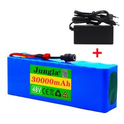 Unbrand 48V 30Ah 18650 litiumakku laturilla sähköskoottereille ja sähköpyörille - suuri kapasiteetti, turvallinen ja luotettava T plug Kit