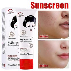 Zhiyi Kojic Acid Whitening UV aurinkovoide aurinkosuoja aurinkosuoja kosteuttava spf50 pa+++ 80g