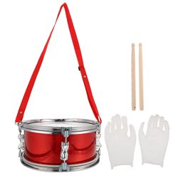 1 sæt Orff 11in Børn Percussion Snare Drum Performance Tromme til børn Musikundervisning ved hjælp af Rød 30X30CM