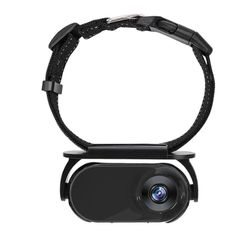 Koiran kameran kaulus sisätiloihin Lemmikkieläinten HD-videokamera DVR-kaulus videotallenteisiin Musta