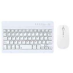 YS-001 7-8 tuuman tablettipuhelimet Universal Mini langaton Bluetooth-näppäimistö, tyyli: Bluetooth-hiirellä Valkoinen