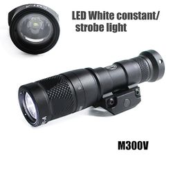 M300v Våben Taktisk Light Weaponlight White Led 400 Lumen Konstant Momentary Strobe Remote Switch Lommelygte Rail til jagt sort