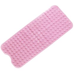 Badekar mat, badekar mat med sugekopper, maskinvaskes med afløb huller (Pink)