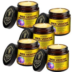 Mehiläisen myrkky luuhoitovoide, mehiläisen myrkky nivelkipua lievittävä hierontageeli selälle, niskalle, käsille, polville ja lannerangalle 5pcs
