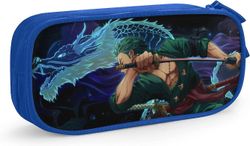 Kerota BDE1430 yksiosainen anime-kynäkotelo Roronoa Zoro suuren kapasiteetin kynäkotelo monipaikkainen kynäpussipussin pidikelaatikko keskelle tein...