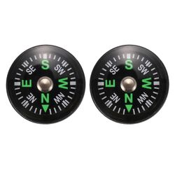 2X öljytäytteinen nappikompassi - erittäin kompakti 20mm - Mini Survival Bushcraft