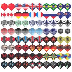 80 kpl Katetut tarvikkeet Dart Lennot Varret Tikan hännät Vaihdot Muoviset tikkalennot Professional Dart Flights-FCY
