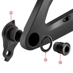 SRAM UDH -rungon takavaihtajan ripustimelle M12X1.5 pyörän vaihtajan koukkusovitin M12-1.5 Musta