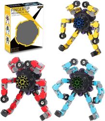 AIR Fidget Spinner Deformable Spinning Top med transformable Kæde Fidget Gyro (3 Pack)