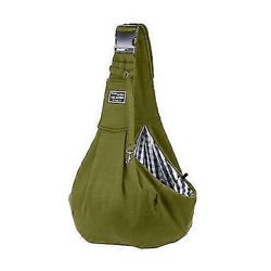 Suurikapasiteettinen hengittävä matkalaukku koirille ja kissoille, jossa on kaksinkertainen turvasolki ja lemmikkikantolaukku armeijan vihreä