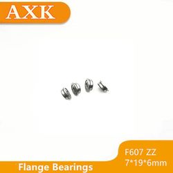 Udsalg 10stk F607zz 7*19*22*6*1,5mm F607 Ddrf-1970zz Rf1970zz Abec-3 Deep Groove Kugleleje 7*19*6mm Miniature Med Flange
