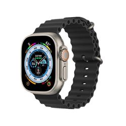 Smart Watch Ultra Series 8 NFC 49mm Smartwatch Miehet Naiset Bluetooth-puhelu Vedenpitävä langaton lataus HD-näyttö Applelle BlackHY
