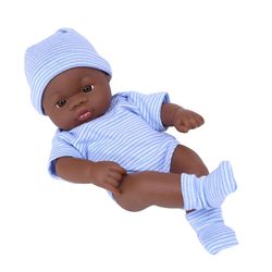 Söpö nukke uudestisyntynyt tyttövauva elävä pehmeä musta tyttönukke 7 tuuman lelu syntymäpäivälahja tytöille pukeutumisjuhla musta iho