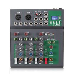 Allbestlife 4-kanals bærbar mixer til mixer af mixer til digital lyd
