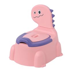 Baby Potty , separert Dinosaurer Training Potty For småbarn | Barnetoalett Double Anti-skli Design og vakt for gutter og jenter Rosa