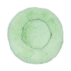 Eveltek Behagelig rund fluffy katteangstseng Lysegrøn 60CM*60CM