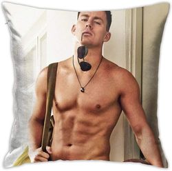 Channing Tatum skjorteløs1 putevar hjem dekorative kaste putetrekk for sofa sofa pute putevar 18x18 tommer