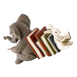 Kirjahylly Kirjahyllyt Kodin sisustus Kirjahyllyt Eläinhahmo Norsun käsityöt Eläinten koristelu Nurmikon sisustus