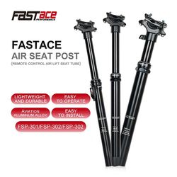 Fastace Mtb Højde justerbar luft sadelpind Dropper 30.9/31.6mm 440mm intern routing eksternt kabel Fjernbetjening 125mm rejsesæde Fastace 31,6 Bund