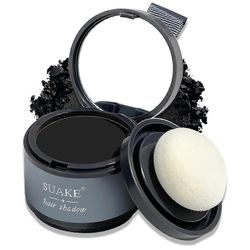 ExquisiteHair Shadow Powder, Root Touch Up -hiusjauhe peittää nopeasti hiustenlähdön, ohenevat hiukset, kaljuja täpliä, partalaja musta