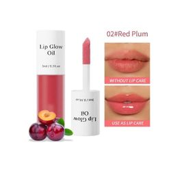 Shiftalter Tinted Lip Glow Oil - Reheville, kosteutetuille huulille, joilla on luonnollinen hehku Punainen luumu