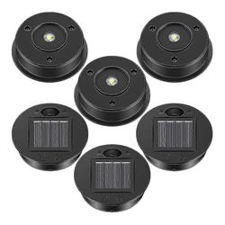 6 kpl aurinkovalojen vaihtotoppi, LED-aurinkopaneelin lyhdyn kannen valot kuten kuvassa näkyy