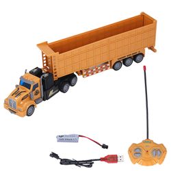 Favrison 1:48 skala Rc Semi Truck Toy High Simulation Remote Control Carrier Transport Truck For Kids 3-6 år