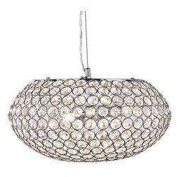 Searchlight Lighting Chantilly 3 Light Ceiling Vedhæng Krom med glaskrystaller, G9