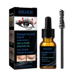 EELHOE Eyelash Growth Serum Enhancer Lash Boost Serum för längre fylligare tjockare fransar 10ML 1st