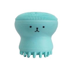 Coosilo Octopus Shape Silikone Ansigtsrensningsbørste - Ansigtsvask skrubbe, hudpleje, rensende instrumentbørste grøn