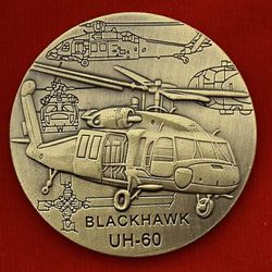 Sofirn Black Hawk Uh-60 Helikopter Kobberbelagt Erindringsmønt Coin Collection Coin Fly Guldmønt Coin