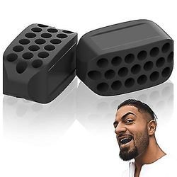 Barsinfi Jaw Exerciser (sort) for at styrke ansigts- og nakkemusklerne