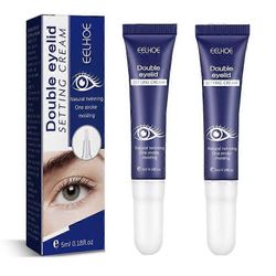 2kpl Double Eye Lid Lifting Shaping Cream, lang wirkender unsichtbarer spurloser Kleber