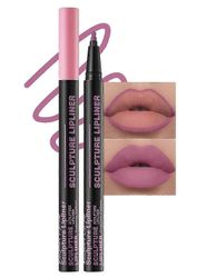 Vedenpitävä huultenrajauskynä, pitkäkestoinen huultenrajauskynätatuointi, erittäin pigmenttinen huulten ääriviivapuikko, pysyvä sileä huulikynä, lu...