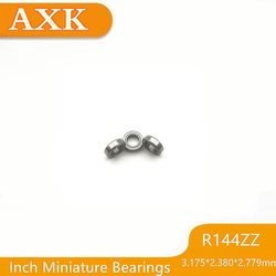 Top Fashion Sale R144zz Bearing Abec-3 (10stk) 1/8"x1/4"x7/64" Inch Miniature R144 Zz Kuglelejer til Rc Modeller