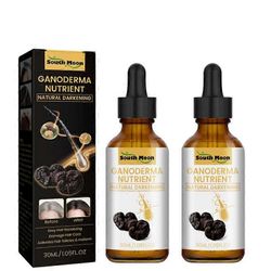 2kpl uusia harmaantumista estäviä hiusseerumeita Ganoderma Nutrient Hair Tummening Serums Anti Grey Hair Essence for Regrow Thicker Fuller