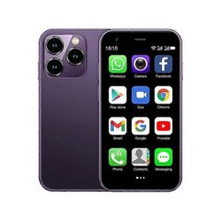 Rainbuvvy SOYES XS15 mini android8.1 älypuhelin 3.0 tuuman näyttö 2GB RAM 16GB ROM dual SIM valmiustila Play Store 3G pieni puhelin violetti