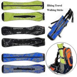 Taitettava kannettava säilytyslaukku vaellussauvoille ja kävelysauvoille, vaellustarvikkeiden järjestäjälle Musta