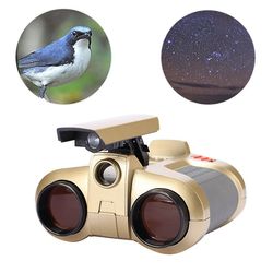 Kid Telescope 4x30 Hd Kraftig kikkert Langtrækkende Folding Mini Night View Pop-up Lys til Camping