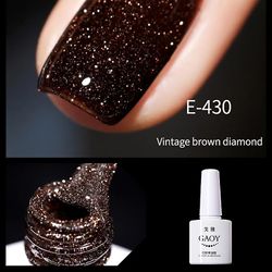 7ml glitter kumipohjageeli kynsilakka kimaltelevat paljetit uv led liota lakka semi A-09