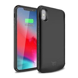 Lynxy 2023 Nye ting sertifisert Iphone Xr 5000mah Slim Powercase Powerbank lader batterideksel saken svart