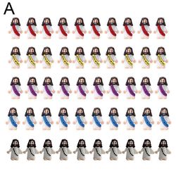 50 kpl mini-Jeesus-hahmoja pääsiäinen Jeesus rakastaa sinua Jeesus-lelut pienet Jeesus-hahmot Mixcolor