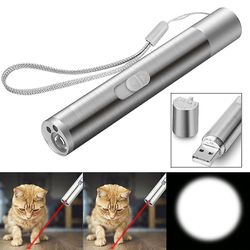 Barsinfi 3 I 1 Cat Laser Pointer Legetøj Usb Powered Lommelygte Uv Lampe Genopladelig