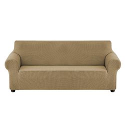 Eveltek Stretch Sofa Slipcover SofaBeskytter Små Tern Beige L