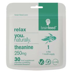 Brain Feed Relax Natural Theanine 250mg kapselit 30