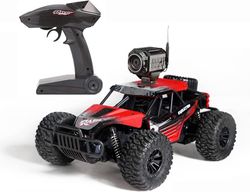 Qilk 2.4g sähköinen kaukosäädin nopea kilpa-auto kameralla 720p hd wifi fpv 1:16 radio kaukosäädin kiipeily off-road buggy truck lelut sininen 7 Pu...