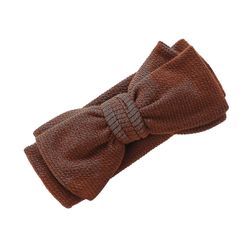 Baby Bowknot Pandebånd Infant Boy Girl Bomuld Hairband Kiddie Hair Tilbehør Høj kvalitet Brown