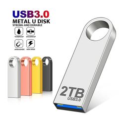 Pusili USB 3.0 2TB Metal Pen Drive 1TB Cle USB-minnepinner 512g Pendrive Høyhastighets bærbar SSD Memoria USB-pinne Gratis frakt 1 TB (andre personer)