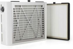 ZK- 60W ammattimainen kynsitaidepölynimuri, jossa on 2 vaihdettavaa suodatinta, hiljainen pölynimuri kynsitaiteeseen tai salonkiin